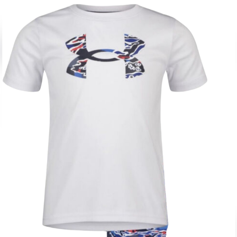 NWT Under Armour Boys Camo Logo Rashguard